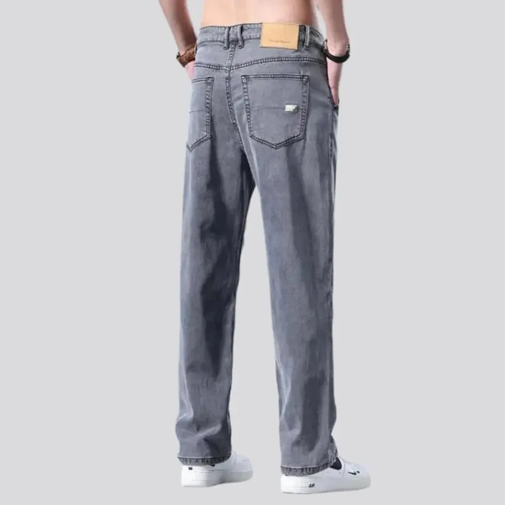 Straight stonewashed jeans
 for men