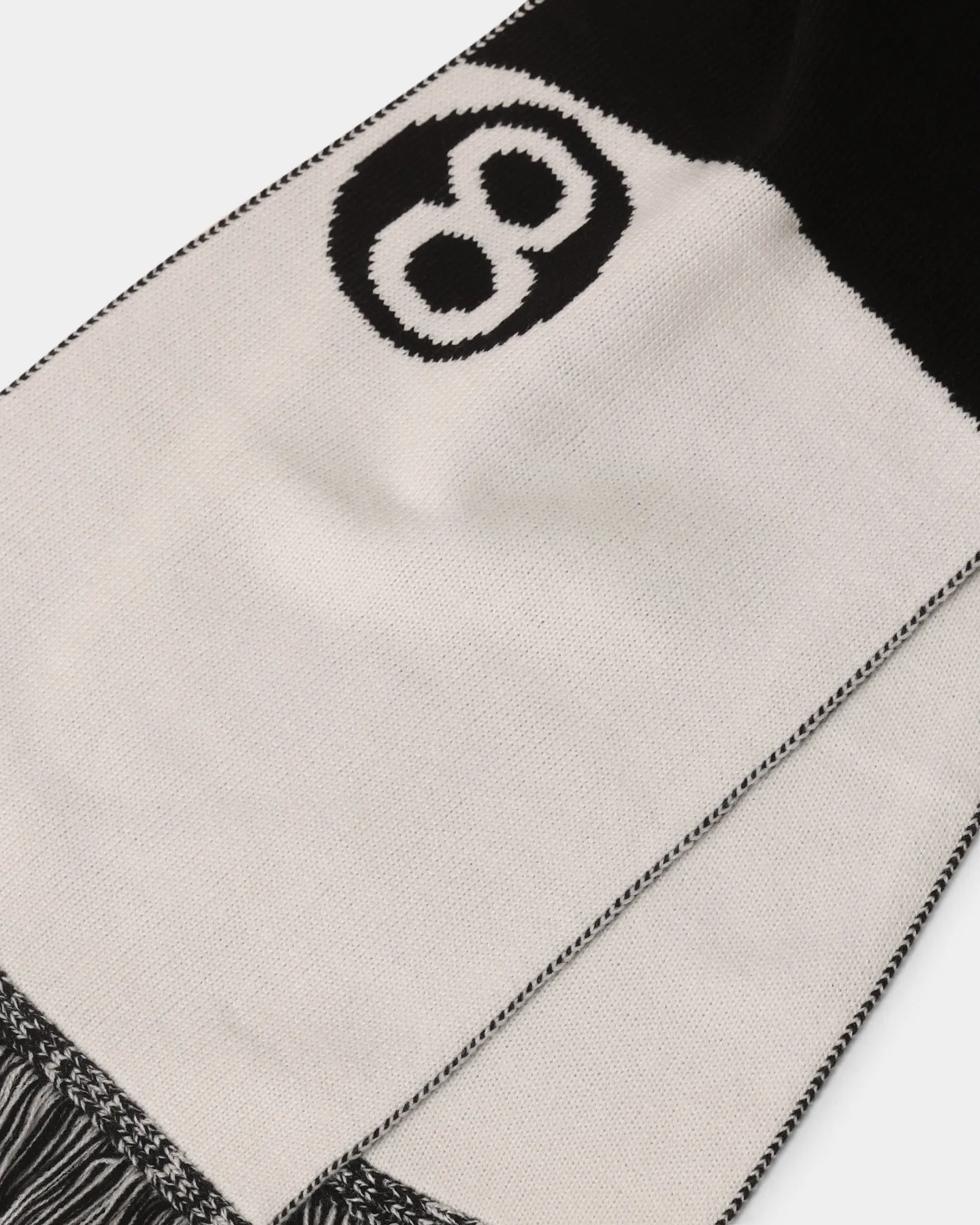 Stussy 8 Ball Jacquard Scarf Black