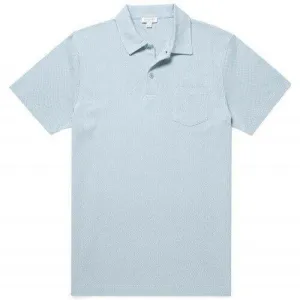 Sunspel Riviera Polo Shirt Blue Jeans