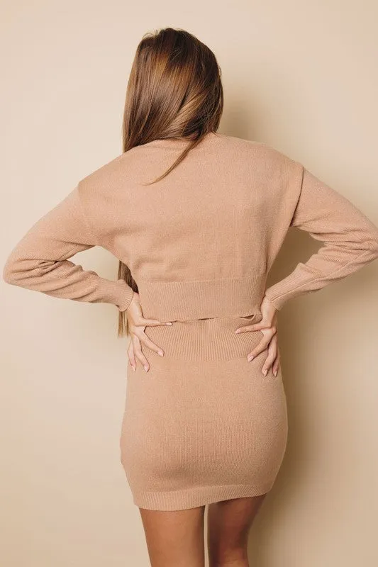 Sweater Dress- Beige