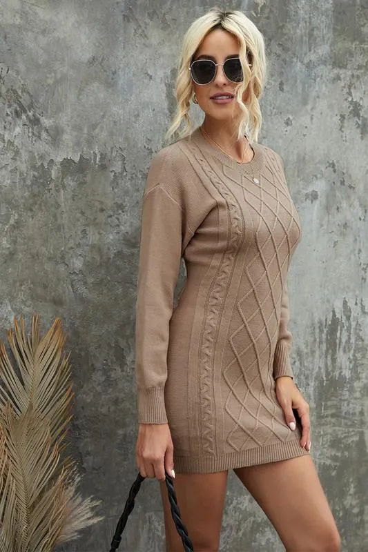 Sweater Dress- Beige