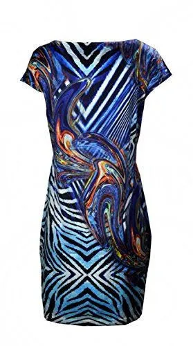 TATTOPANI-womens-sleeveless-dress-with-colorful-print-marble-zex-b13h3475