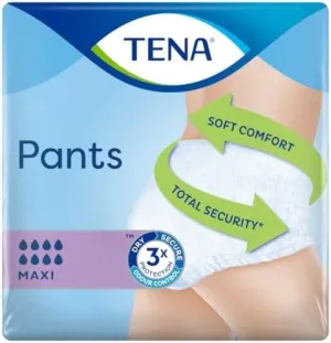 Tena Pants Maxi XL, Box of 40 Pull-Up Protective Underwear/Incontinence Pants