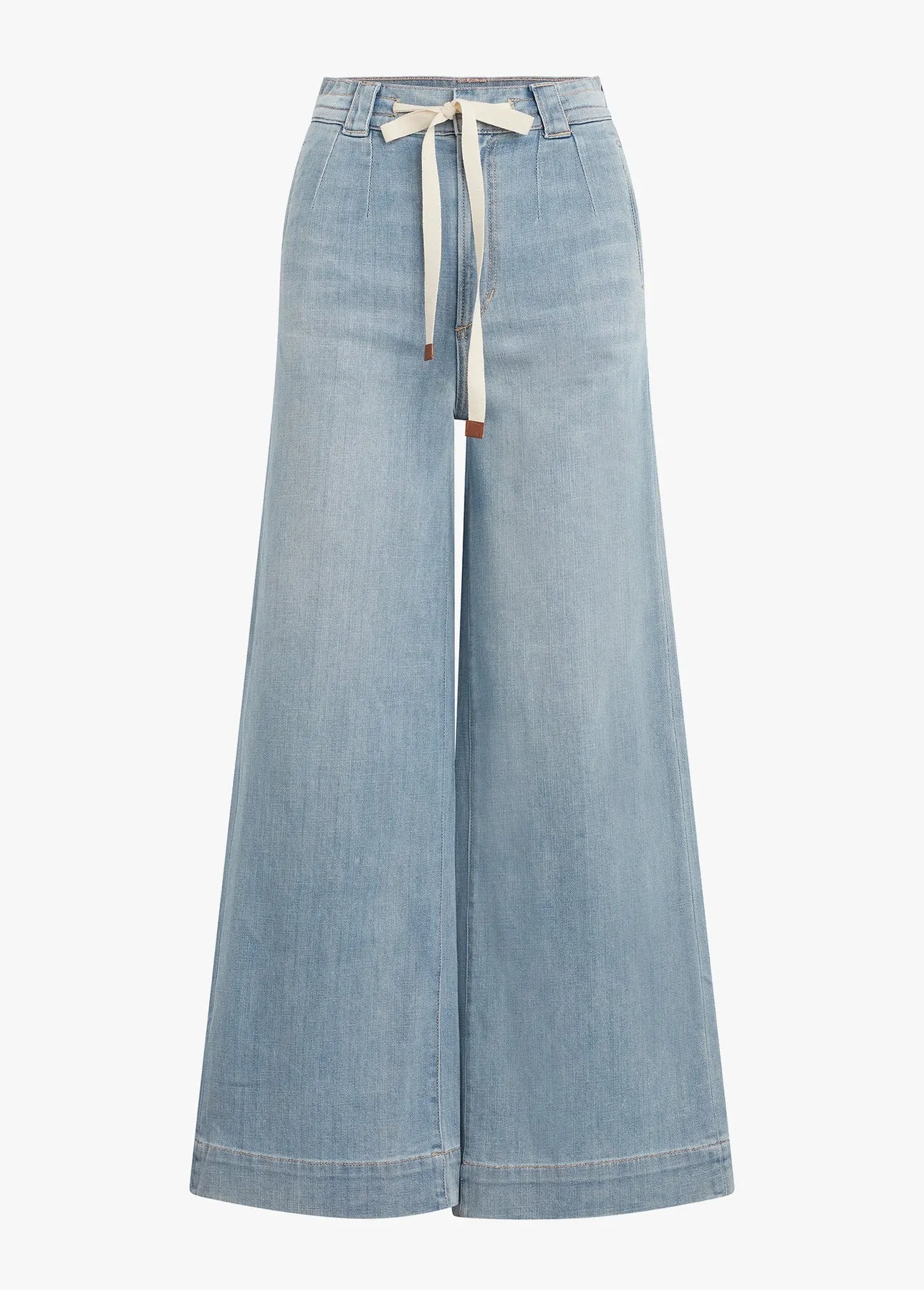 The Addison High Rise Drawstring Wide Leg Crop - Admiration