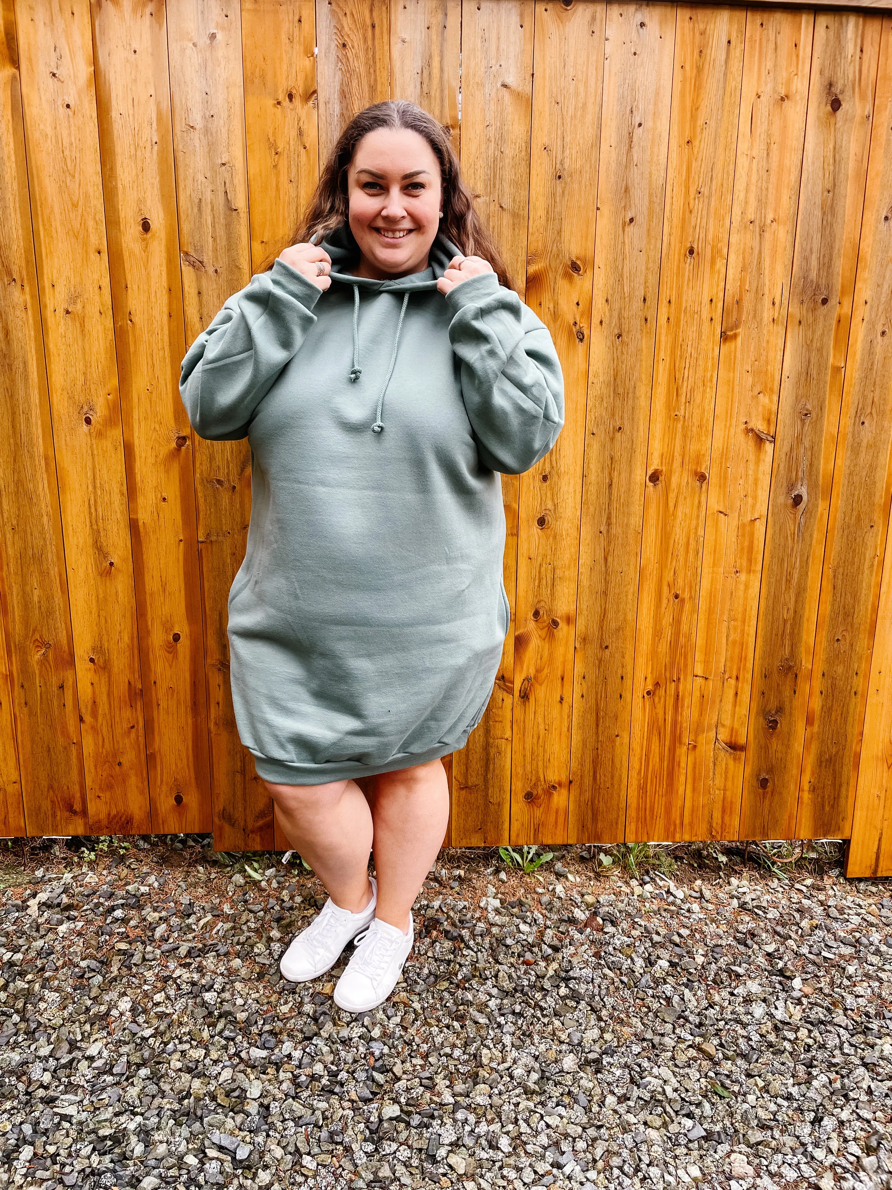 The Everyday Basics Hooded Sweatshirt Dress