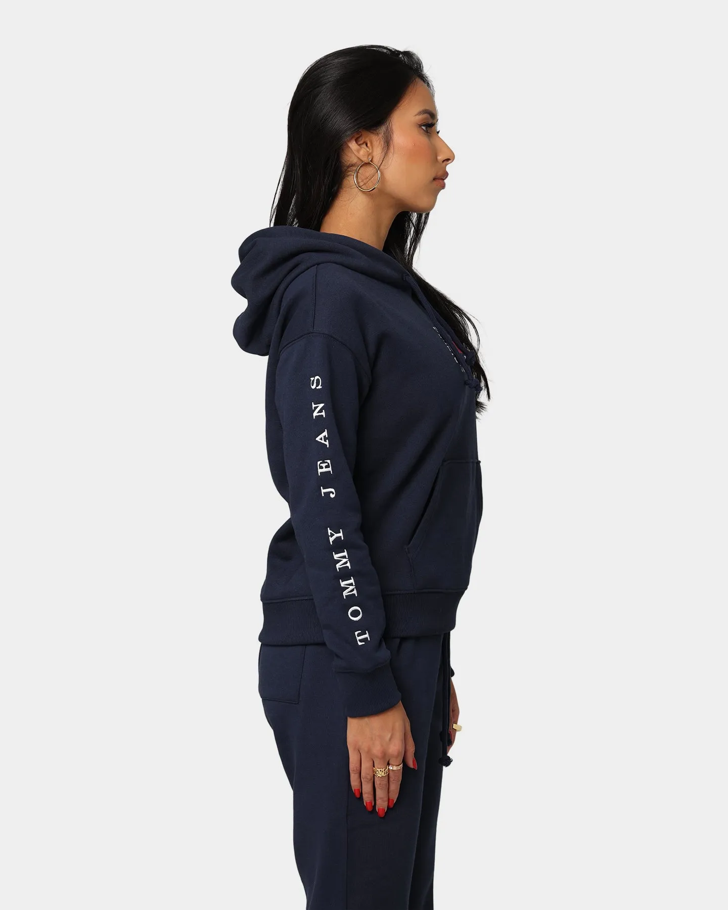 Tommy Jeans Flag Logo Hoodie Twilight Navy