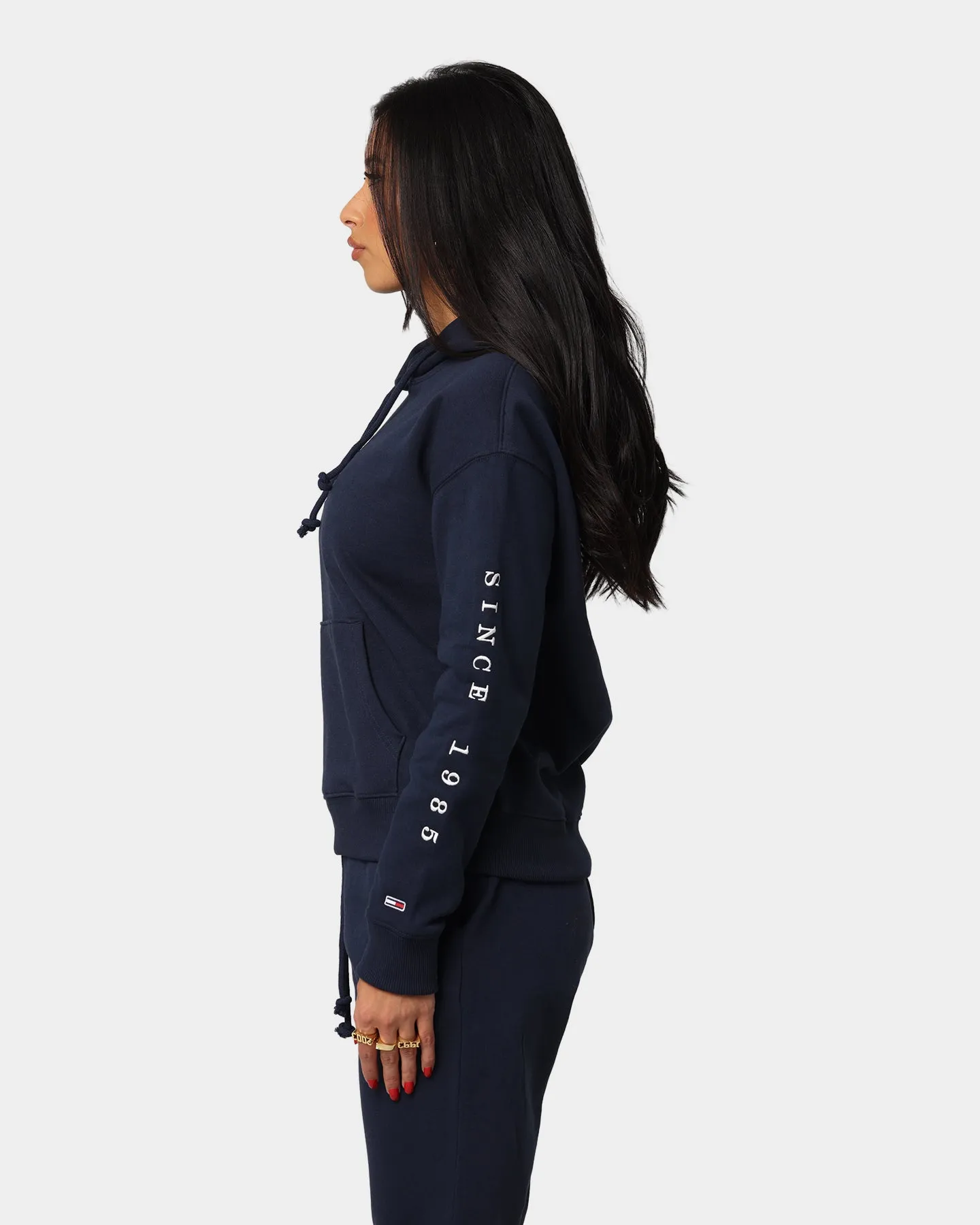 Tommy Jeans Flag Logo Hoodie Twilight Navy