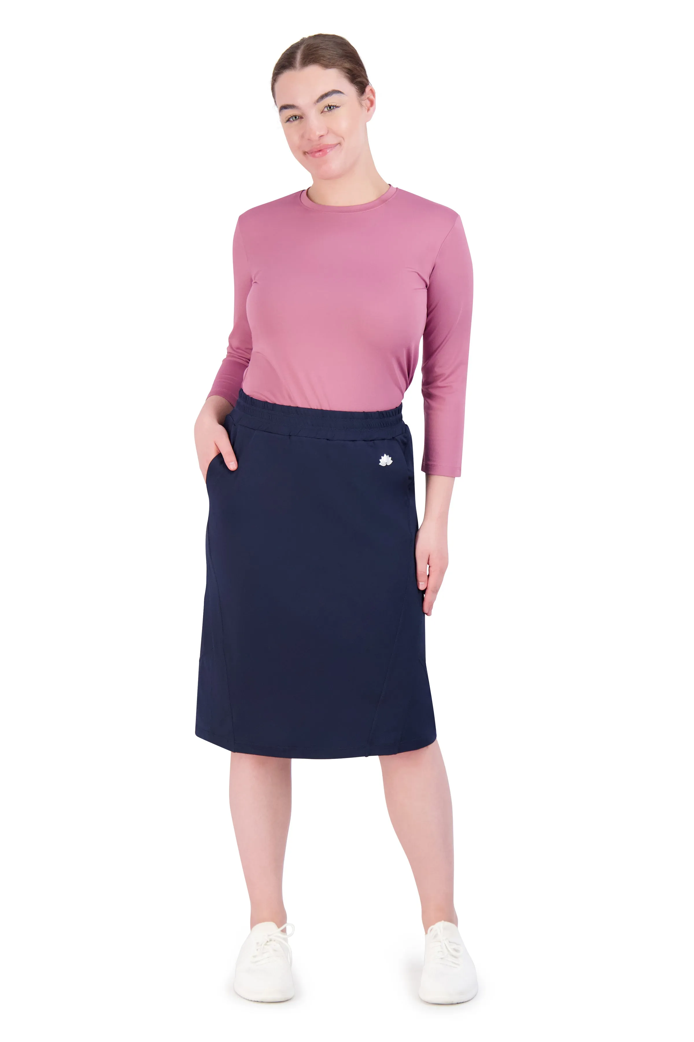 Travel Skirt 24"-Navy Blazer