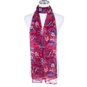 Uma Flower Hot Pink Scarf