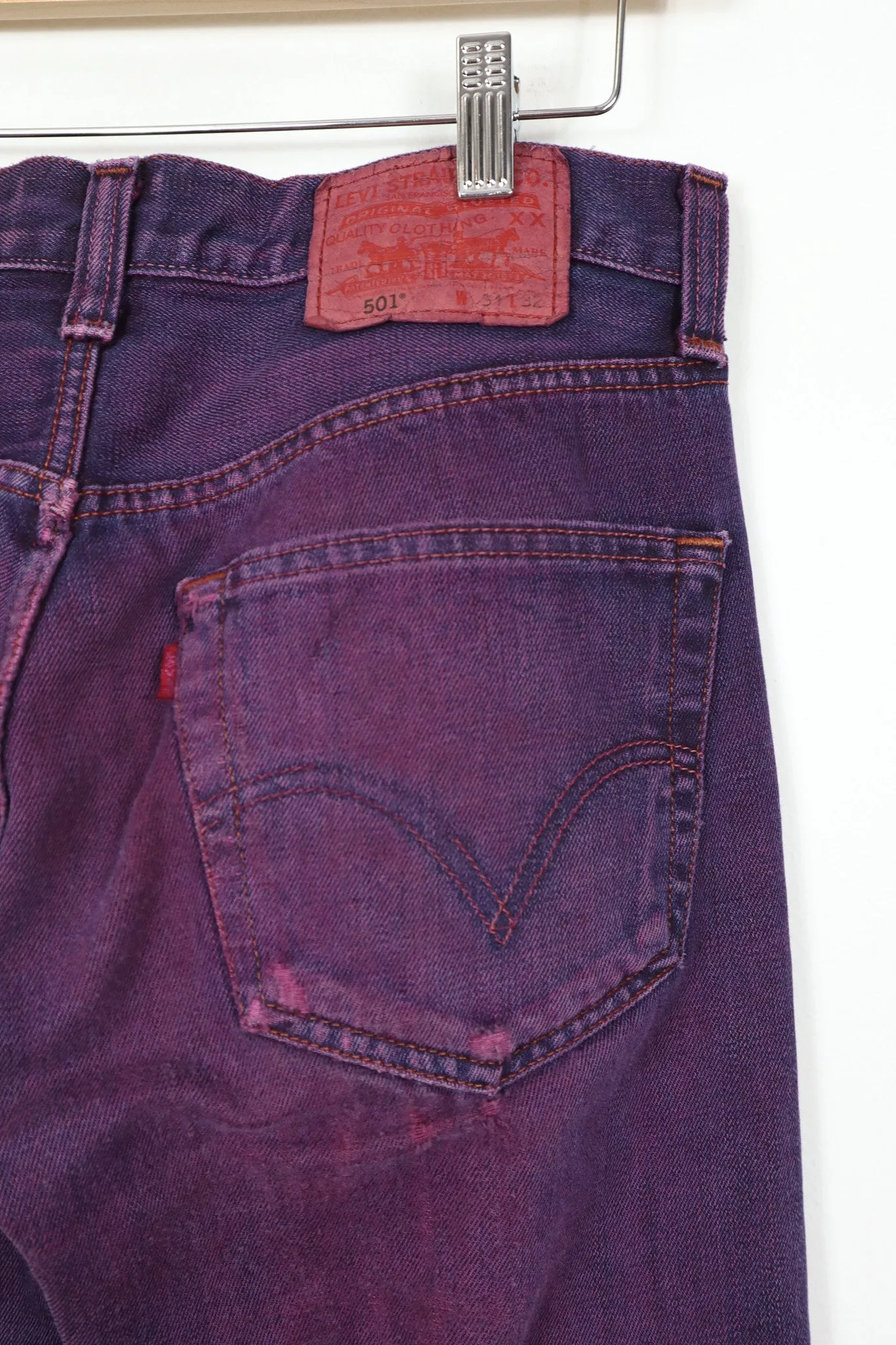 Vintage Reworked Levi's Overdyed Straight Fit Jean