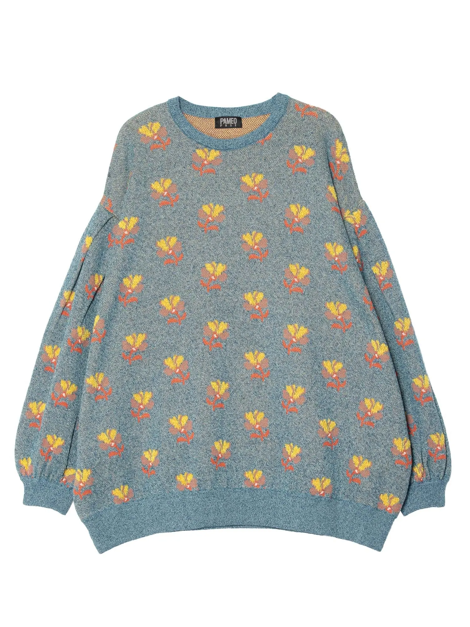 Violet Flower Sweater