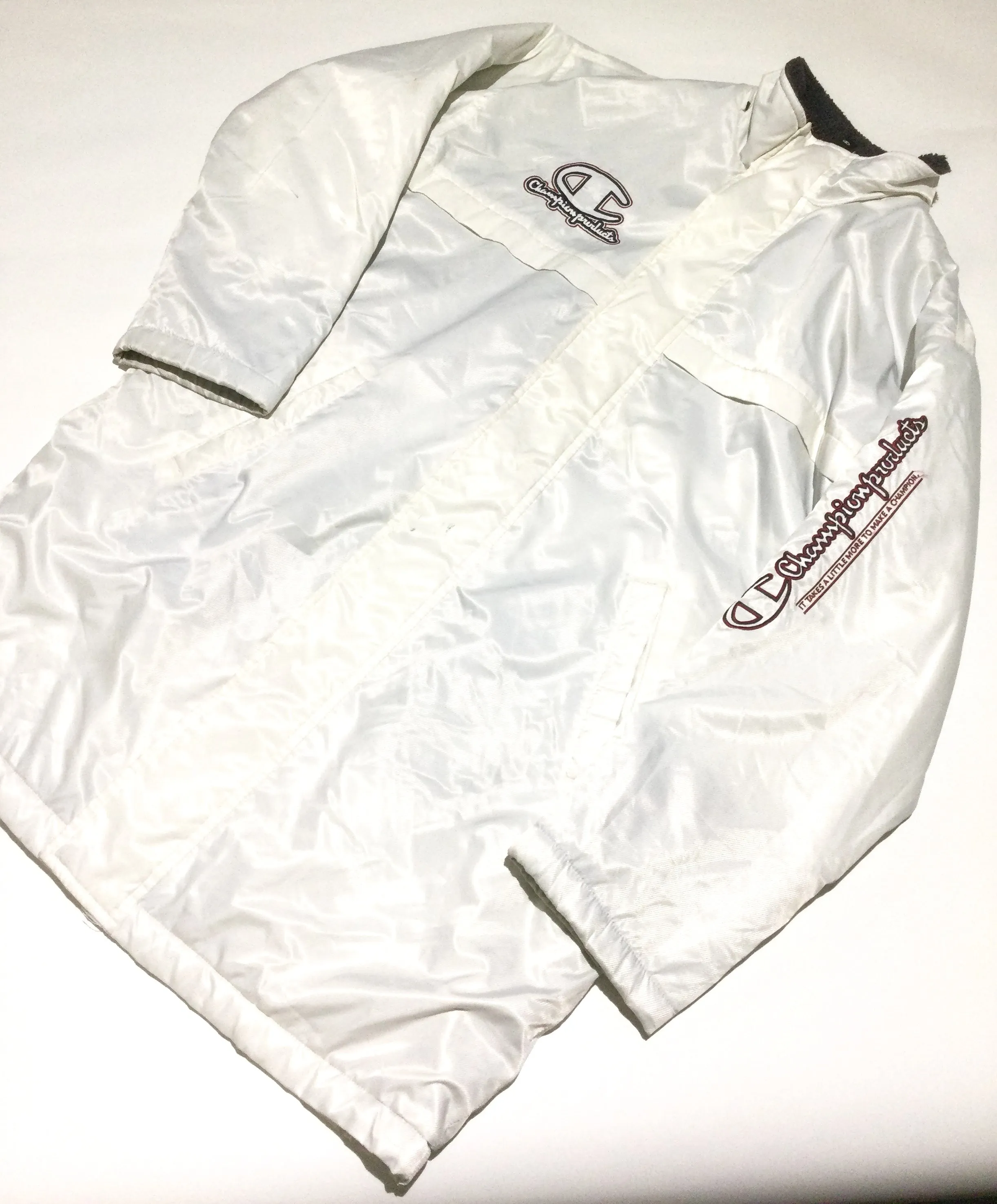 White Fleece 3/4 Parka by Champion