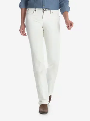 WOMEN'S WRANGLER ULTIMATE RIDING JEAN Q-BABY IN WHITE