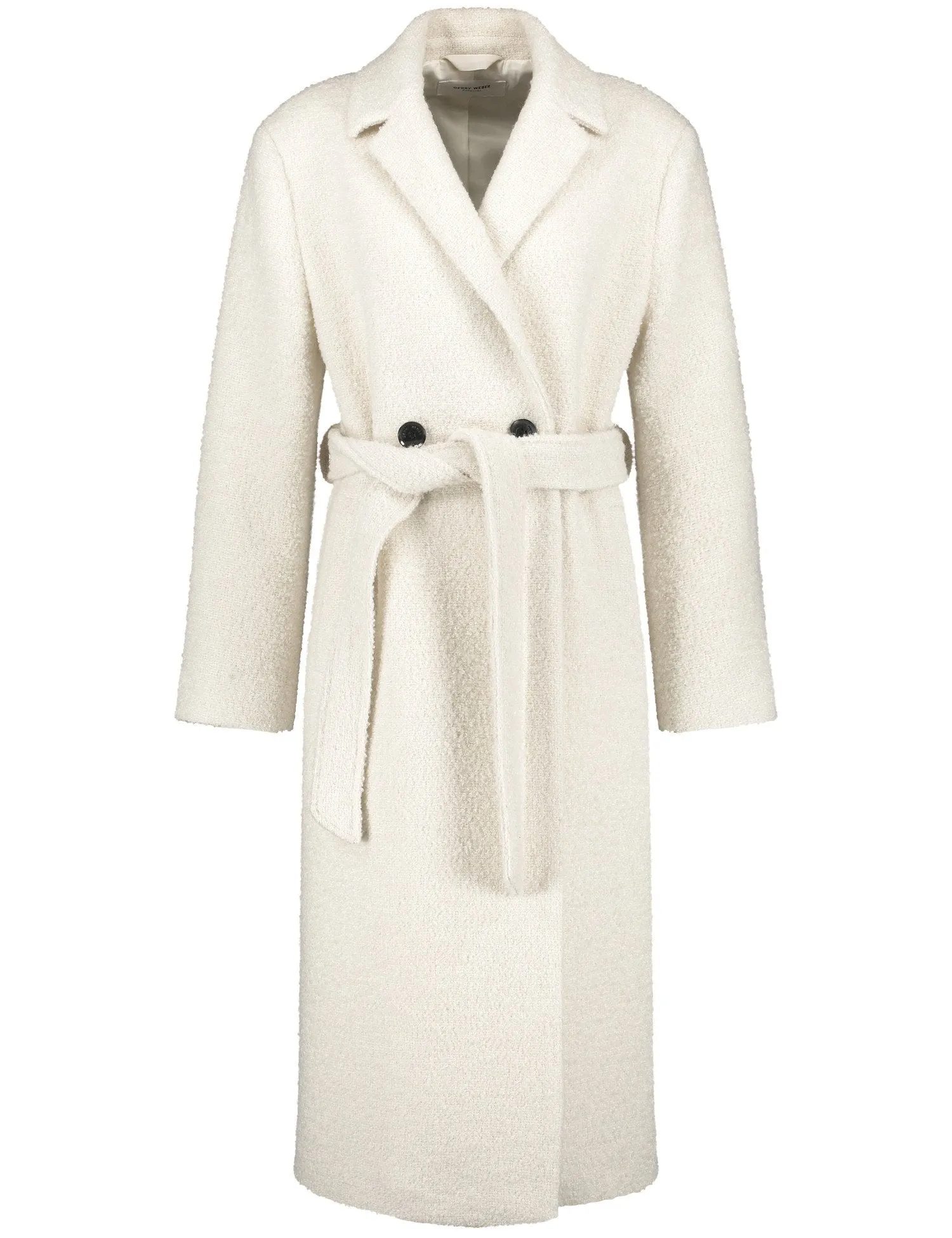 Wool Coat with a Bouclé Finish